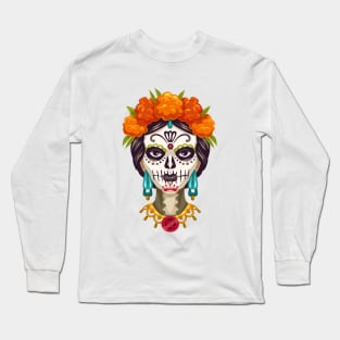 Dia de los muertos Halloween Shirt Long Sleeve T-Shirt